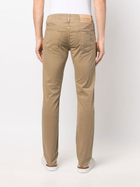 Regular slim fit trousers